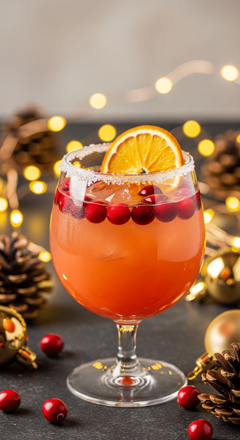 Punch Noël rhum agrumes saladier cristal décorations festives