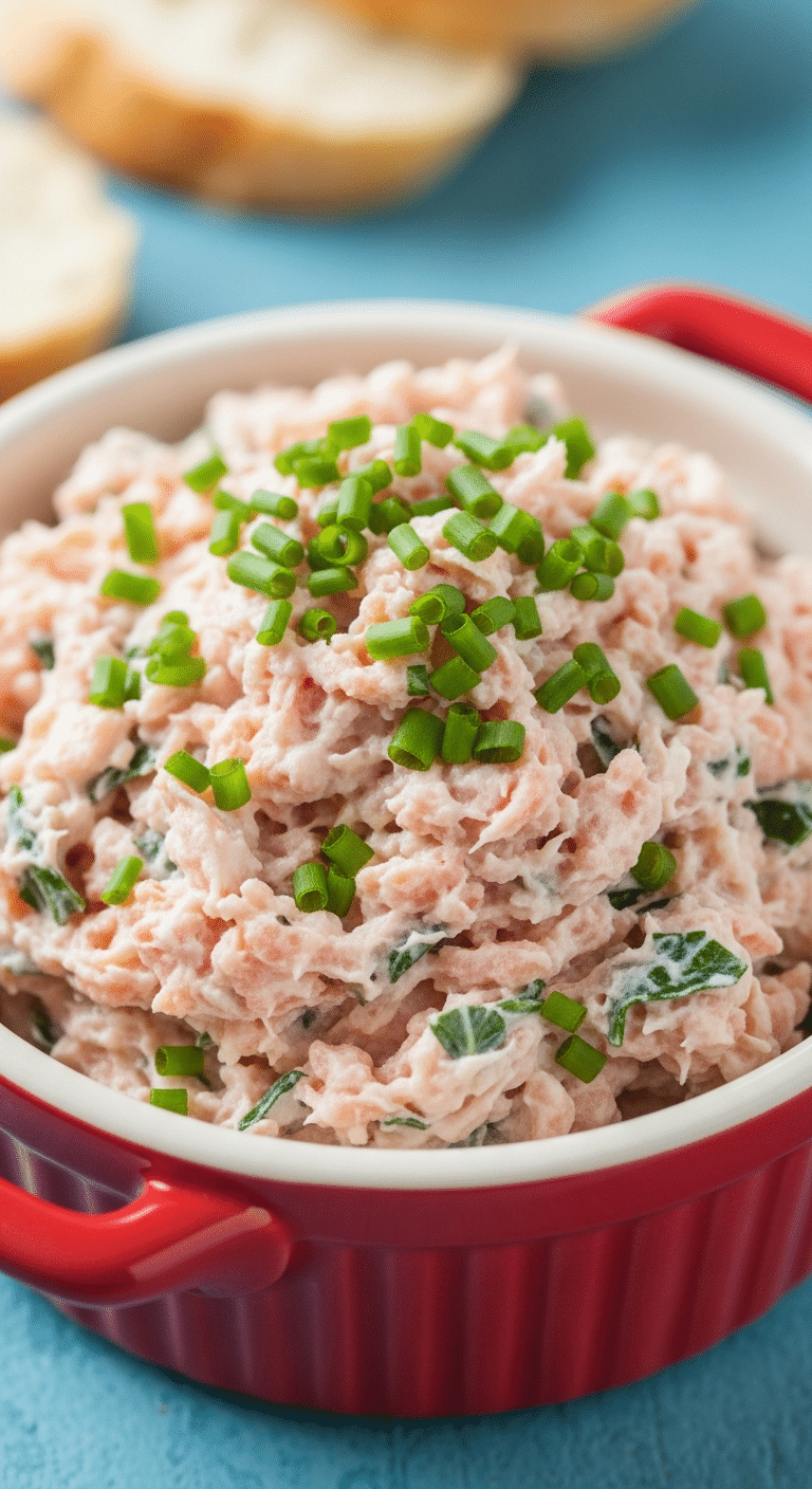 rillettes de Noël saumon et fromage frais avec œufs de lump