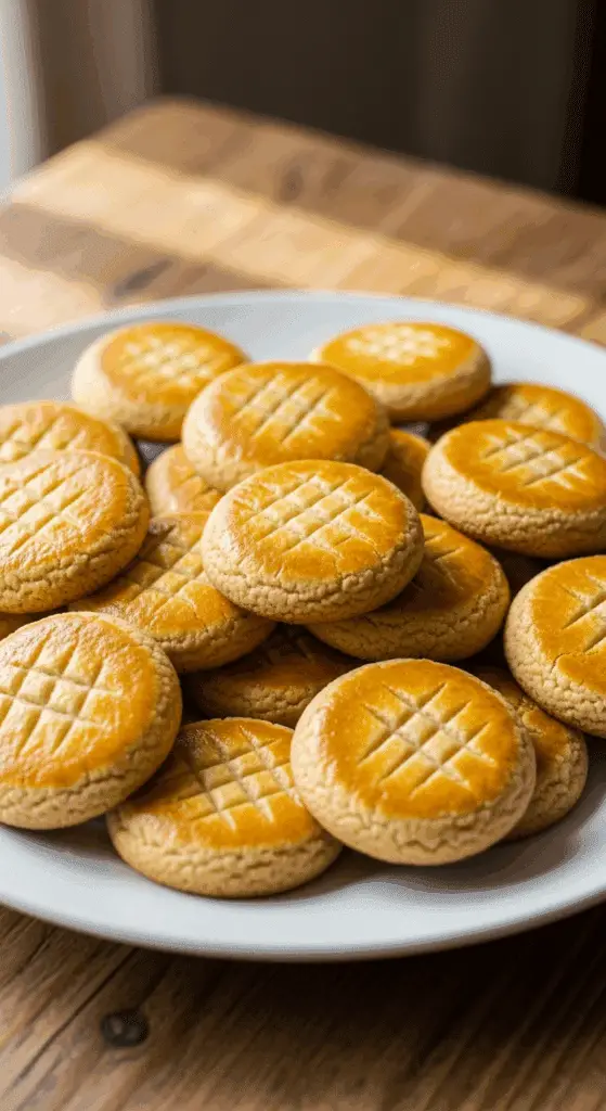 sablés nantais maison dorés et striés sur grille