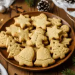 Sablés de Noël sans beurre légers croustillants formes festives 33 calories