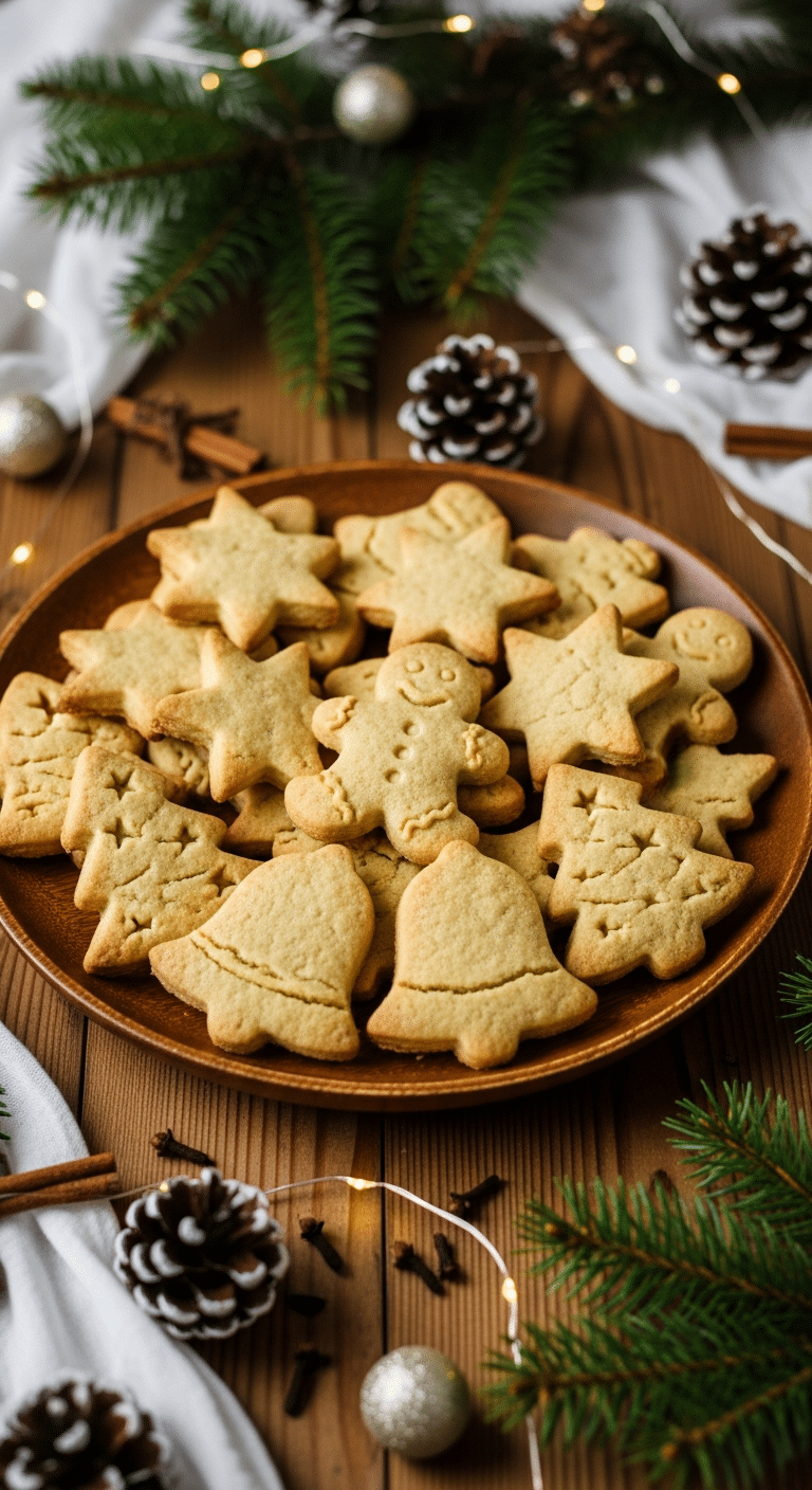 Sablés de Noël sans beurre légers croustillants formes festives 33 calories