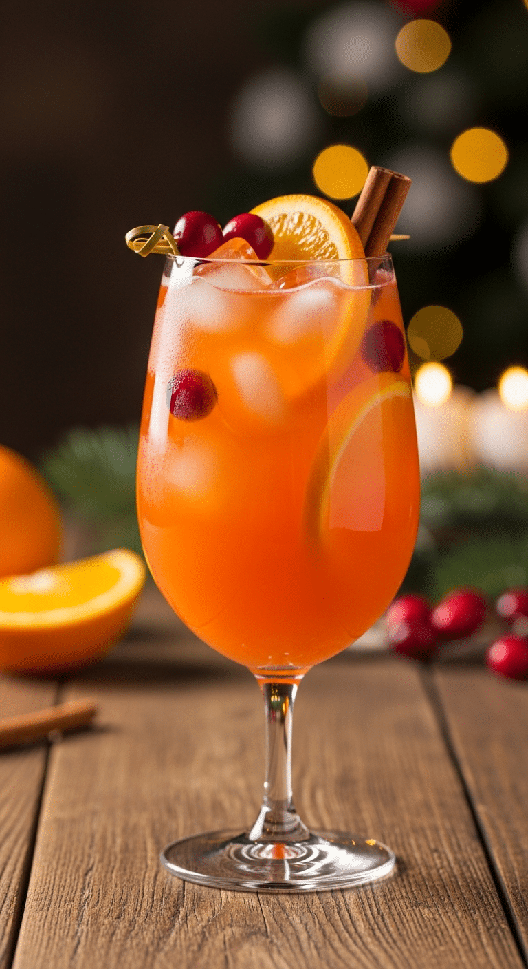 Sangria Noël festive bol cristal fruits rouges champagne pétillant