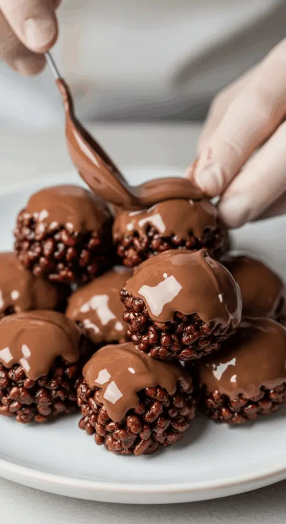 Scellement bouchées chocolat couche finale lait brillant doré professionnel