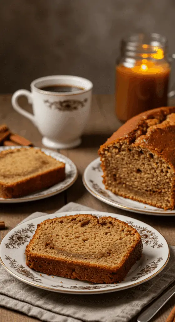 Service convivial cake spéculoos moelleux goûter chaleureux réconfortant
