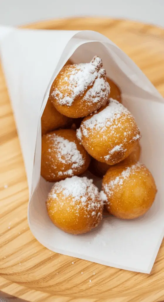 Service croustillants cornet papier sucre glace fête foraine lumières colorées nostalgique