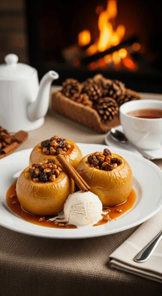 service élégant pommes au four traditionnelles table réconfort