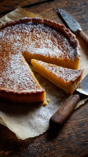 Tarte au sucre Ch'ti du Nord cassonade caramélisée pâte sablée dorée