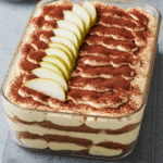 Tiramisu chocolat poires ganache mascarpone couches élégantes