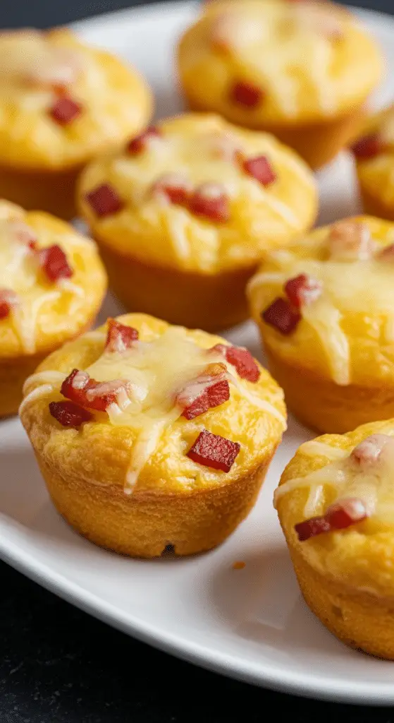 Bouchées lardons Comté dorées sortant four gonflées fromage fondu parfait