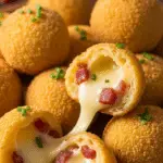 Bouchées aux lardons et au Comté dorées moelleuses fromage fondant dessus