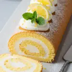 Bûche citron mascarpone délice Noël crème onctueuse fraîche élégante