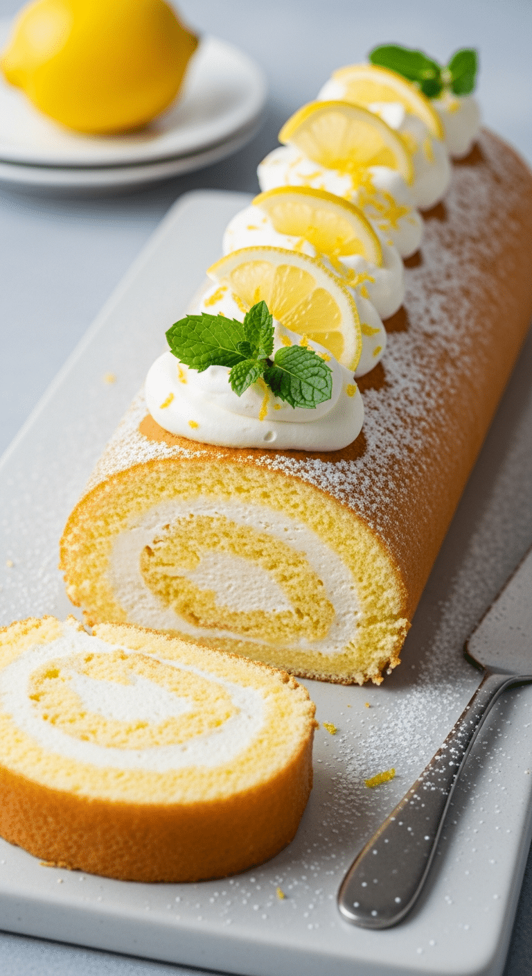 Bûche citron mascarpone délice Noël crème onctueuse fraîche élégante