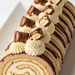 Bûche Kinder Bueno sans cuisson crème mascarpone parfaite virale