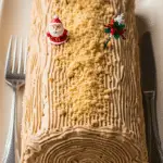 Bûche Noël café tomber par terre crème beurre parfaite