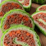 Chou farci bolognaise fusion innovante ouvert farce visible moderne