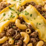 Coquillettes viande hachée raclette crémeuses fondantes généreuses familiales