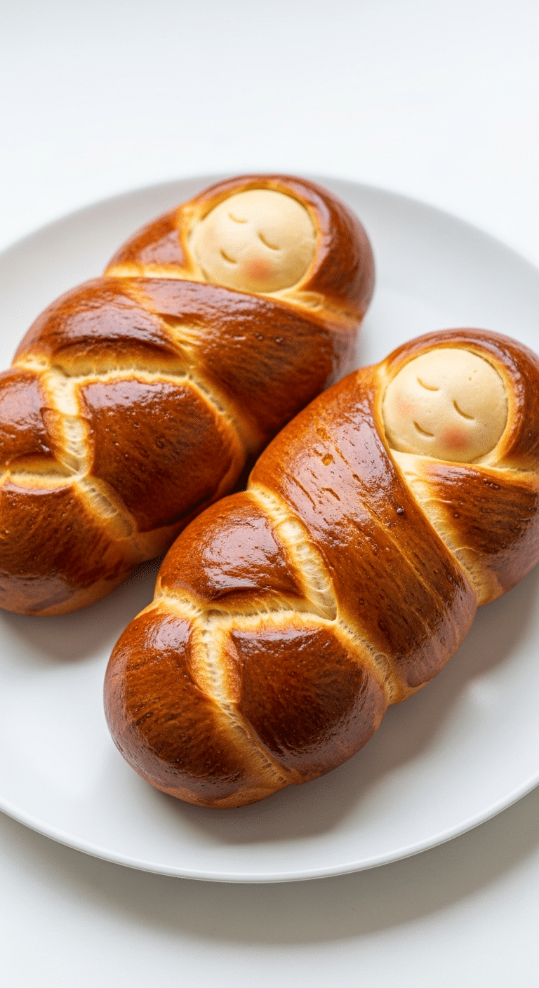 Cougnou brioche Noël belge traditionnelle forme bébé sucre perlé doré festif