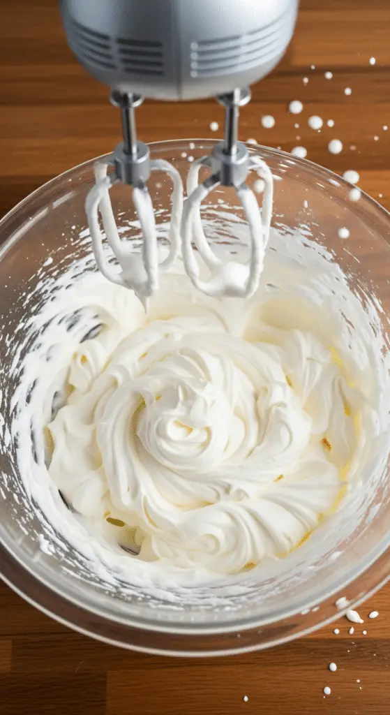 Crème chantilly mascarpone texture parfaite pics fermes veloutée