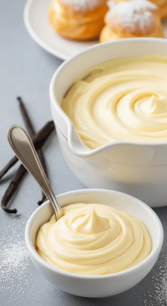 Éclairs garnis crème pâtissière 100% maison application