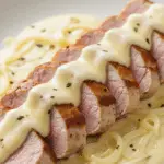 Filet mignon crème reblochon tranches tendres sauce onctueuse fromagère élégante