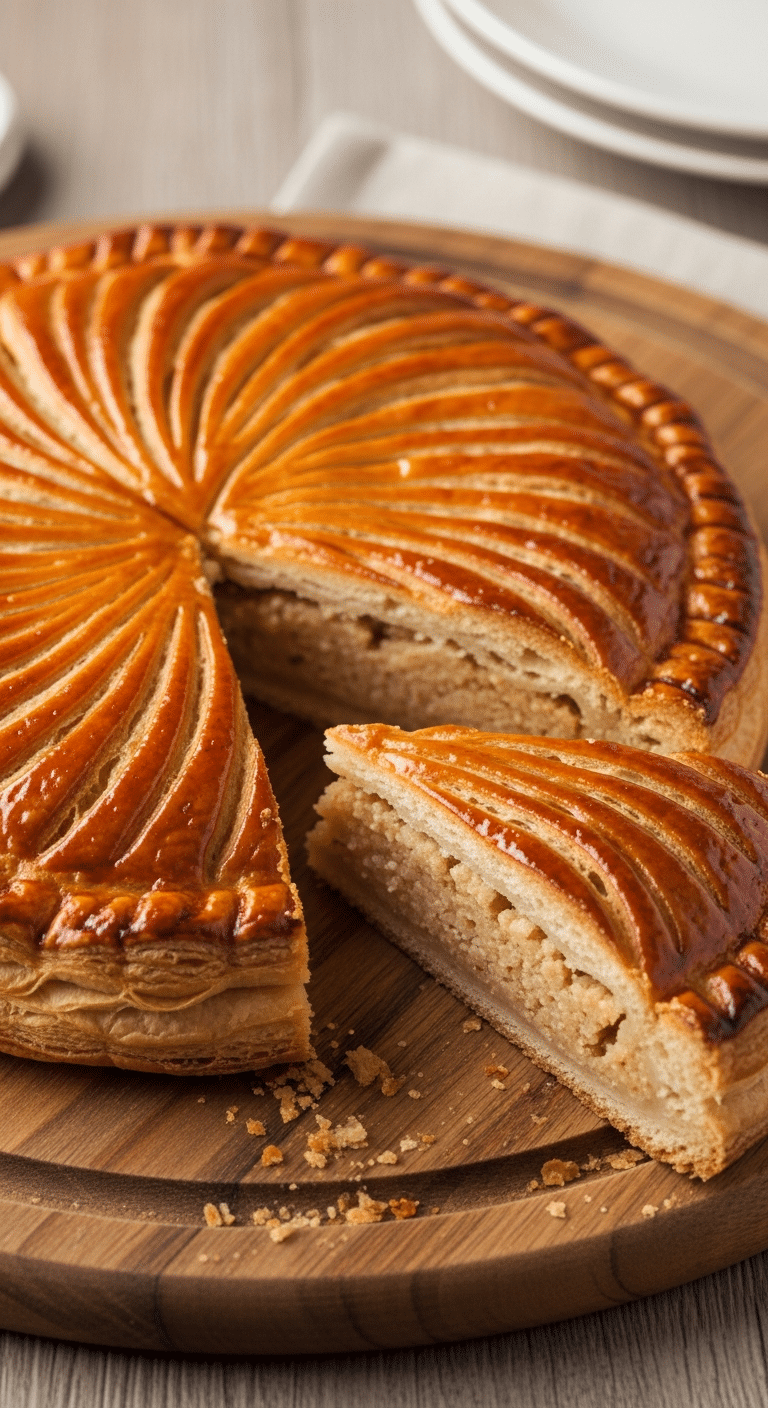 Galette Rois frangipane maison dorée traditionnelle couronne Épiphanie