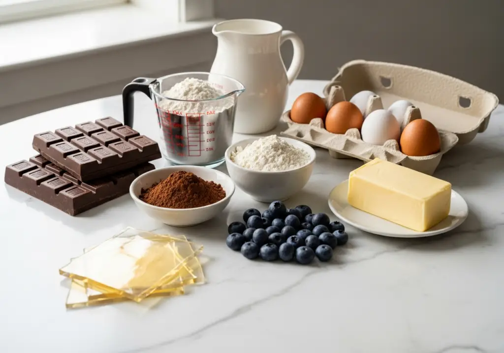 Ingrédients choux chocolat craquelin cacao qualité premium pro