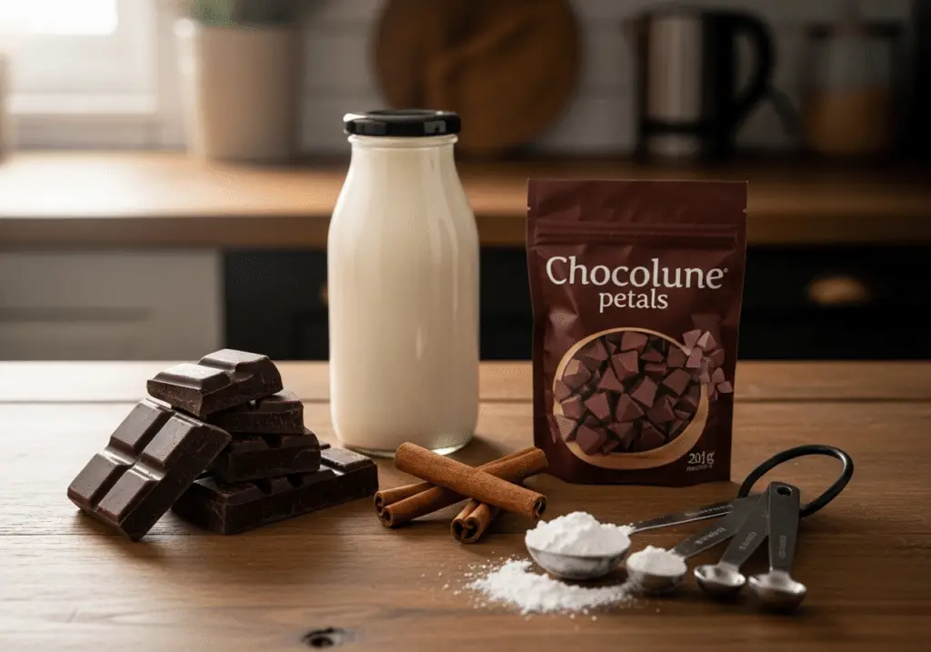 Ingrédients pommes pin chocolat simples accessibles qualité