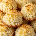 Macarons Noël noix coco dorés chocolat base festifs élégants