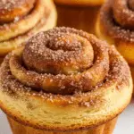 Muffins pain perdu cannelle sucre moelleux dorés vapeur matinale réconfortante