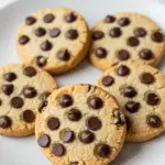 Petits sablés aux pépites de chocolat croustillants dorés