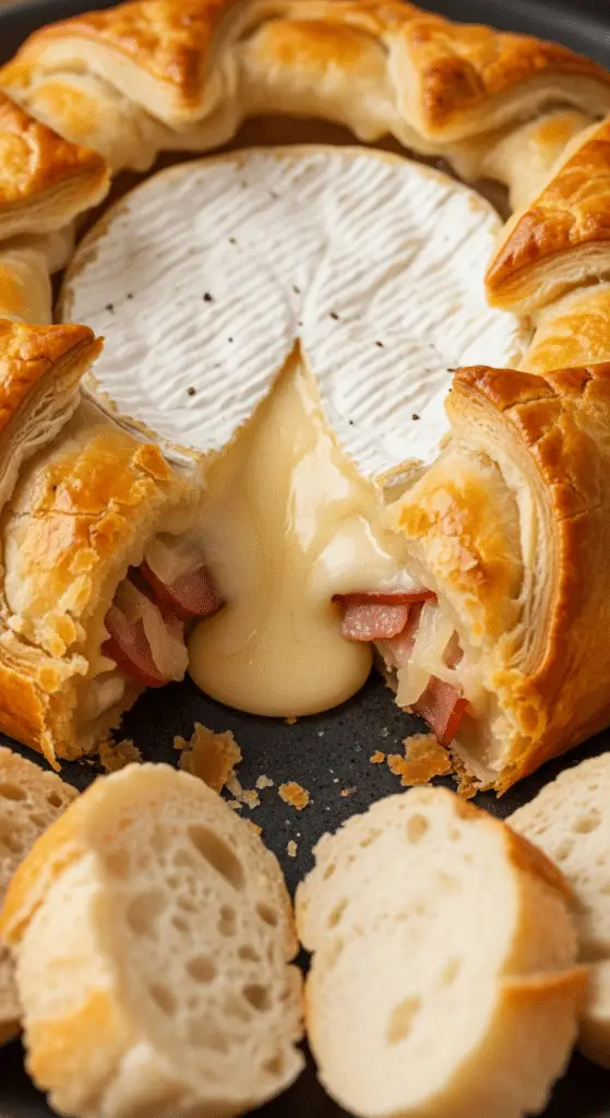 Pinterest camembert croûte jambon recette facile apéritif fromage fondant