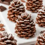 Pommes de pin chocolat réalistes trompe-l'œil sucre glace