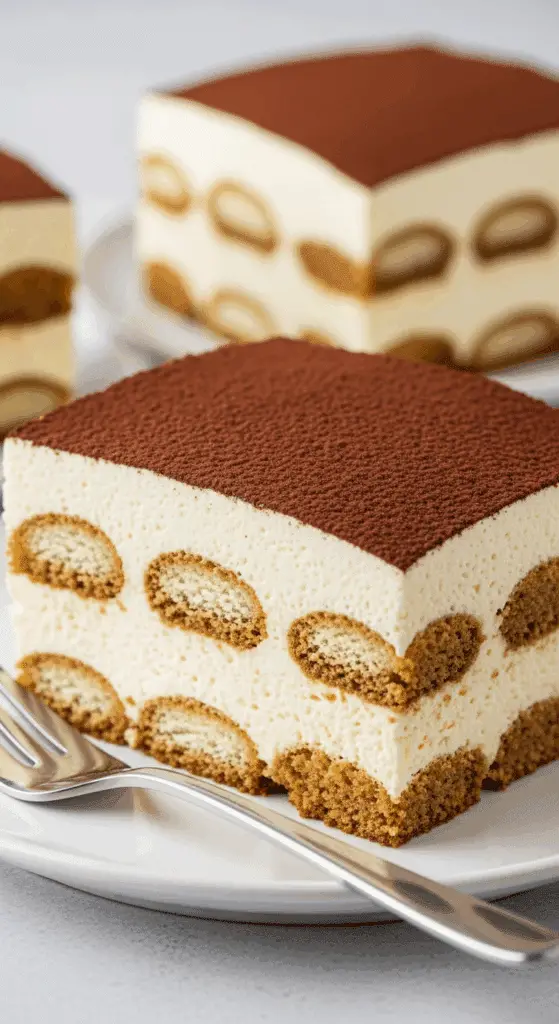 Service tiramisu verrines individuelles couches visibles mascarpone café