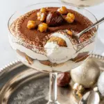 Tiramisu Noël poires marrons chocolat verrines élégantes festives