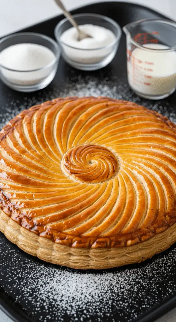 Tranche galette Rois Cyril Lignac frangipane feuilletage parfait