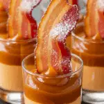 Verrines mousse patate douce bacon croustillant élégantes raffinées