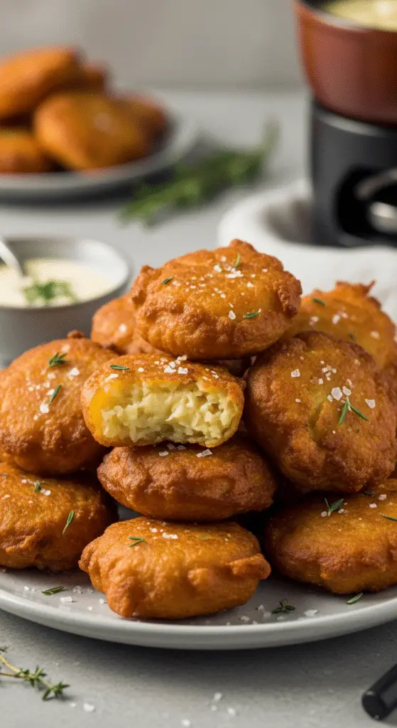 Beignets savoyards pommes terre dorés croustillants tradition alpine authentique