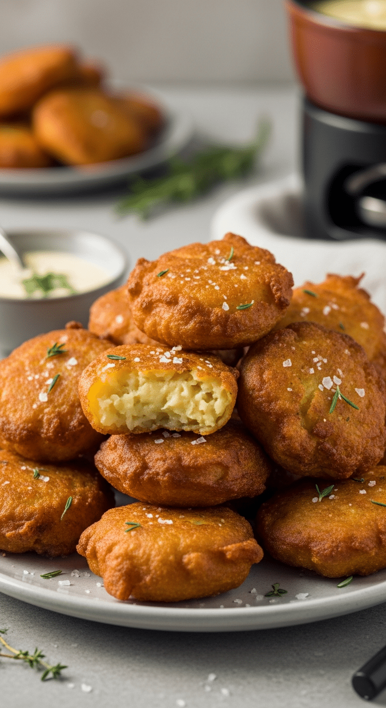 Beignets savoyards pommes terre dorés croustillants tradition alpine authentique