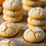 Biscuits moelleux Noël orange craquelés sucre glace festifs