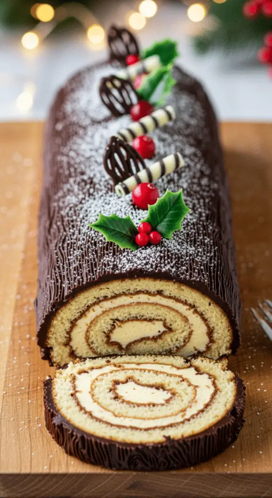 Bûche Noël traditionnelle moelleuse gourmande chocolat parfaite