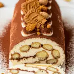 Bûche tiramisu facile avec couches visibles mascarpone biscuits café cacao