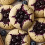 Cookies moelleux cœur myrtille fondant coulant chocolat blanc