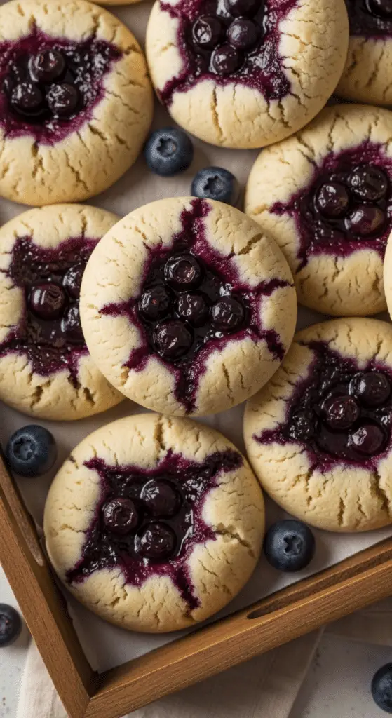 Cookies moelleux cœur myrtille fondant coulant chocolat blanc