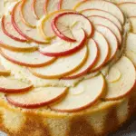 Flan pommes-yaourt doré moelleux tranché sucre glace texture crémeuse