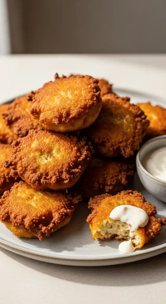 Friture beignets savoyards pommes terre huile chaude dorure croustillante