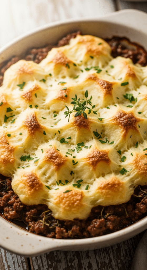 Hachis parmentier gratiné doré croûte parfaite traditionnel français