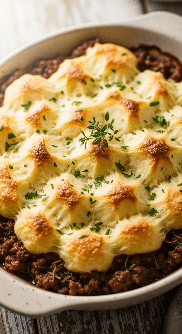 Hachis parmentier gratiné doré croûte parfaite traditionnel français