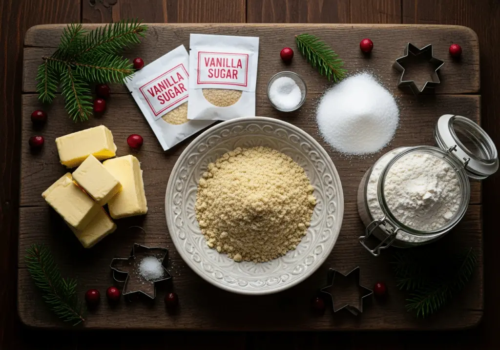 Ingrédients croissants Noël vanille amande simples qualité