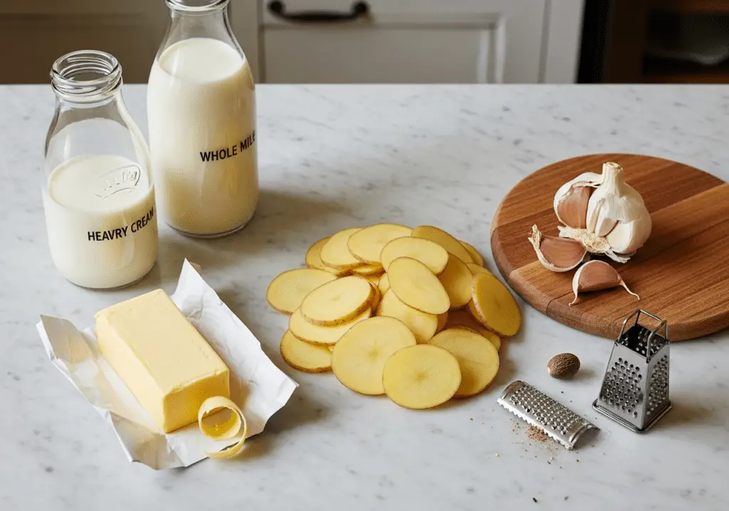 Ingrédients gratin dauphinois Paul Bocuse nobles qualité premium chef