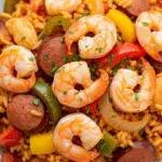 Jambalaya créole savoureuse colorée fumante louisianaise authentique